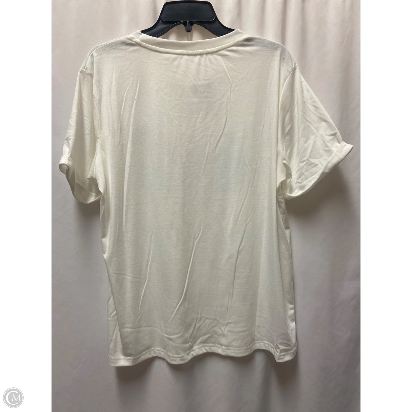 Top Short Sleeve By Clothes Mentor In White, Size: Xl