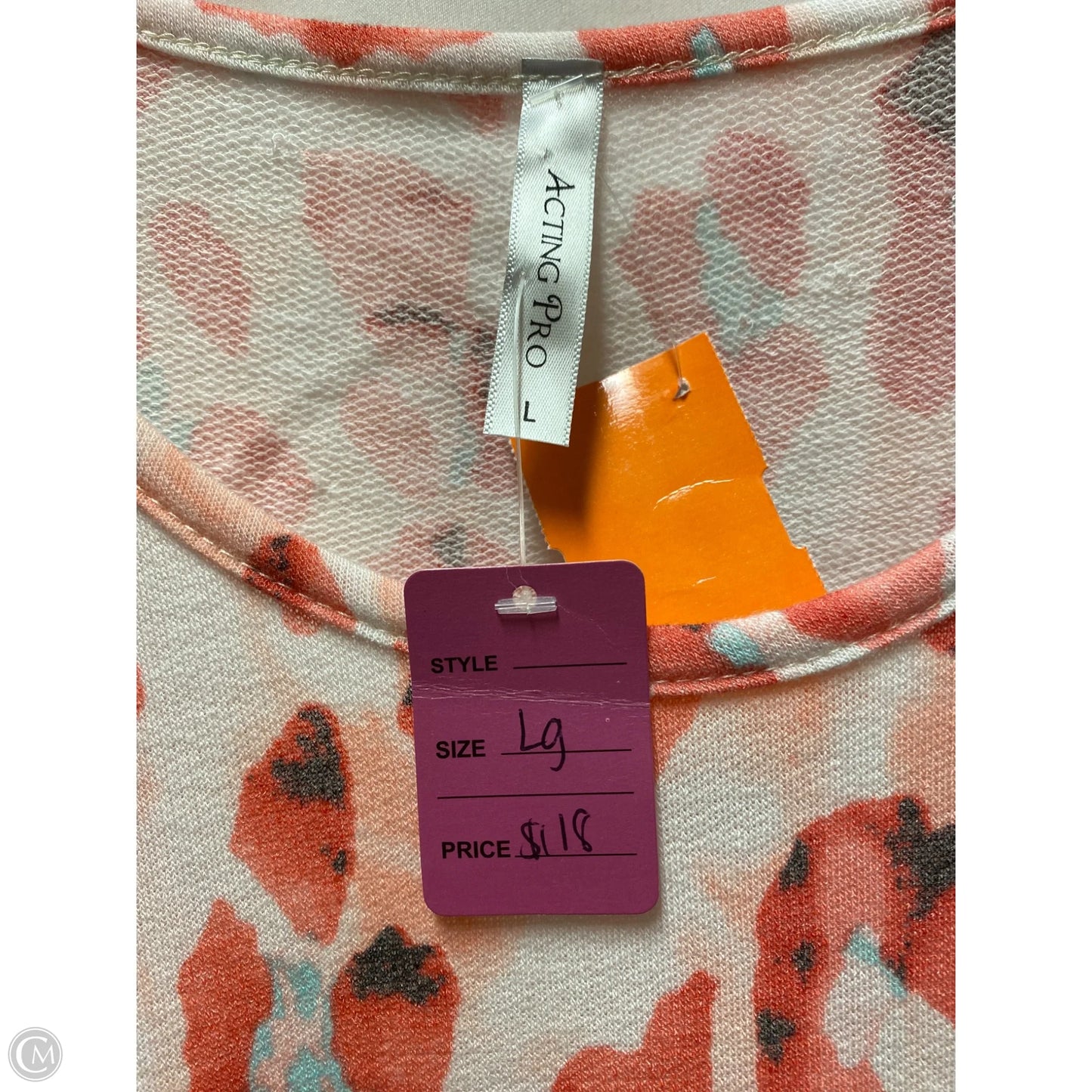 Tank Top By Acting Pro In Pink, Size: L