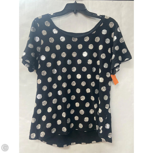 Top Short Sleeve By Lane Bryant In Black, Size: L