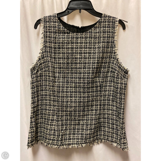 Top Sleeveless By Ann Taylor In Black, Size: L