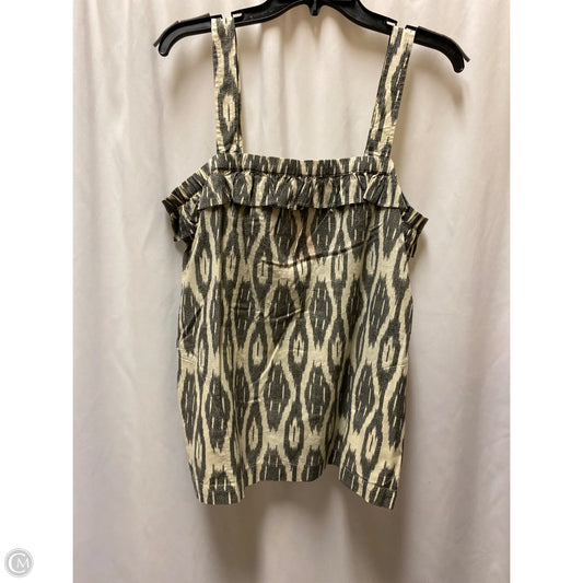 Top Sleeveless By J. Crew In Cream, Size: L