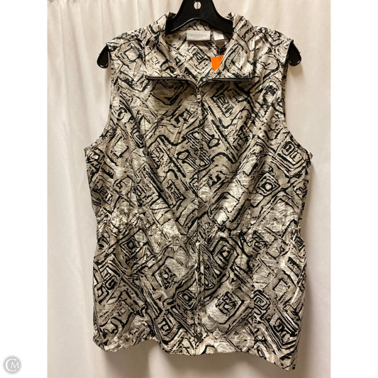 Top Sleeveless By Chicos In Taupe, Size: L