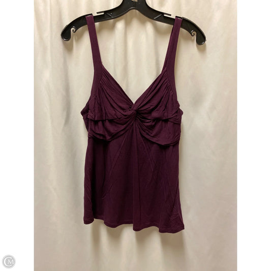 Tank Top By Daisy Fuentes In Purple, Size: L