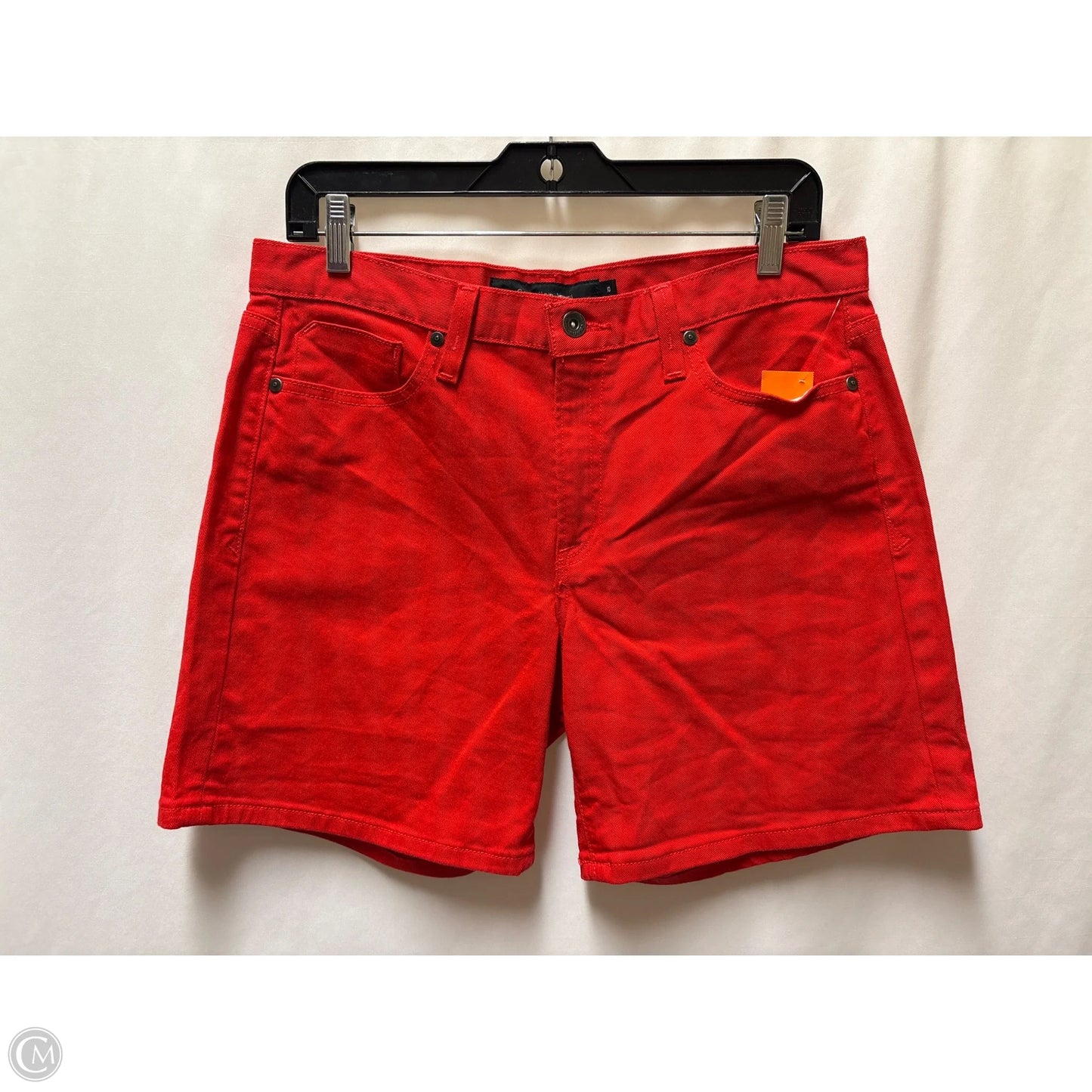 Shorts By Calvin Klein In Red Denim, Size: 10