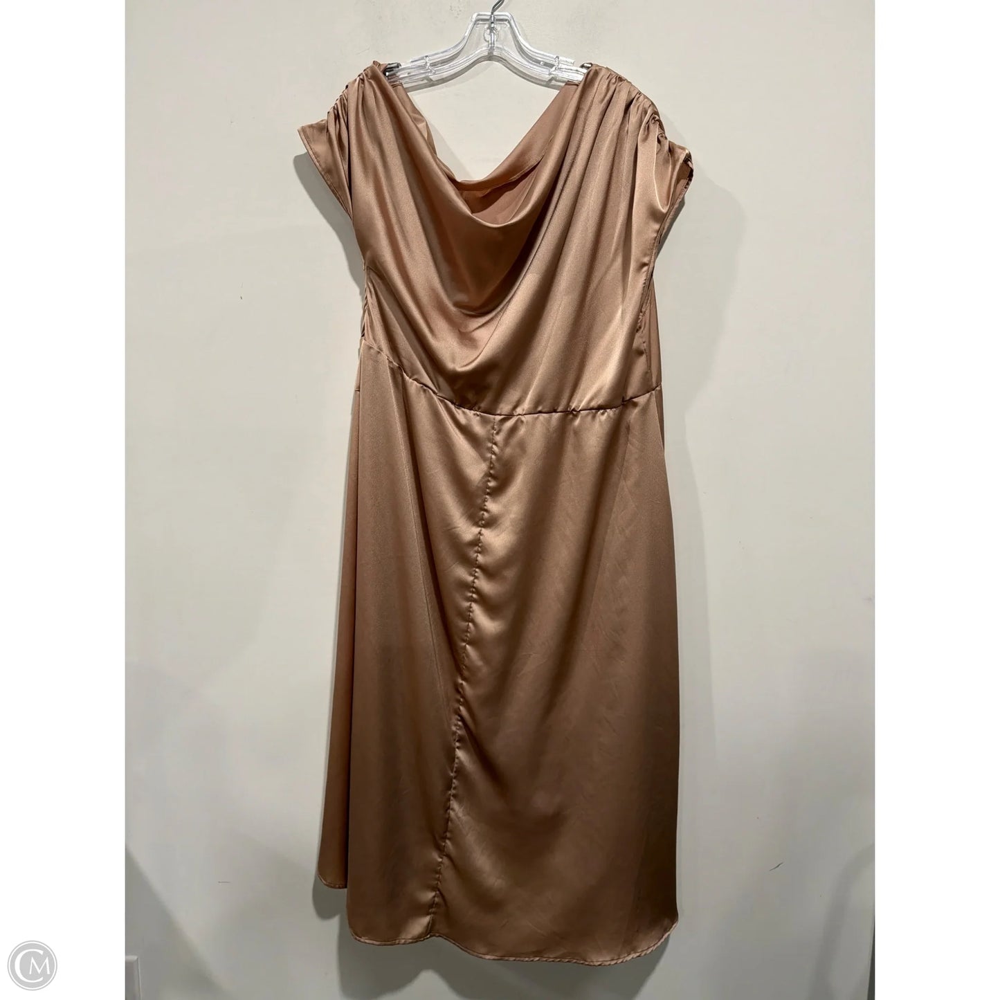 Dress Casual Maxi By Shein In Beige, Size: 4x