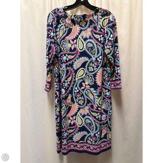 Dress Casual Midi By Talbots In Navy, Size: Lp
