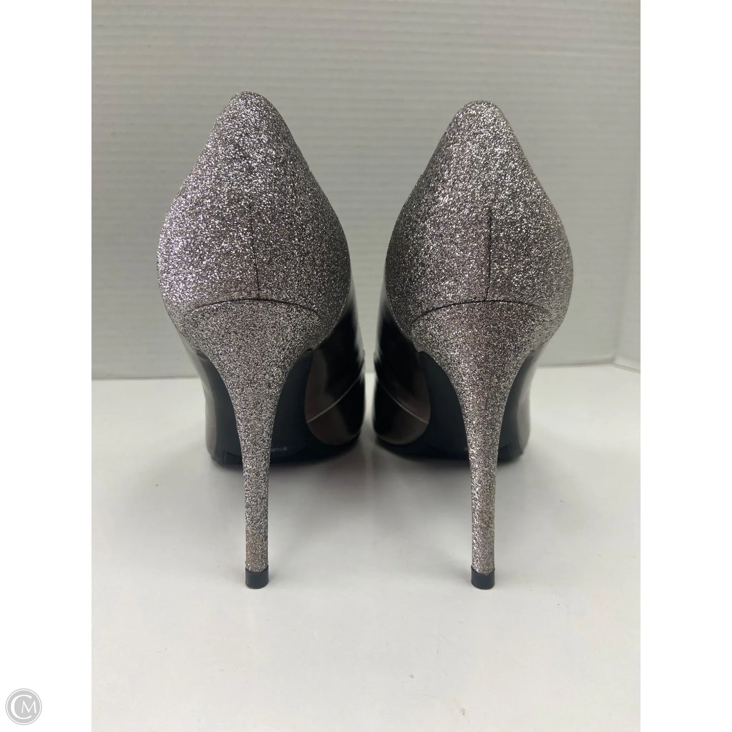 Shoes Heels Stiletto By Marc Fisher In Silver, Size: 9.5