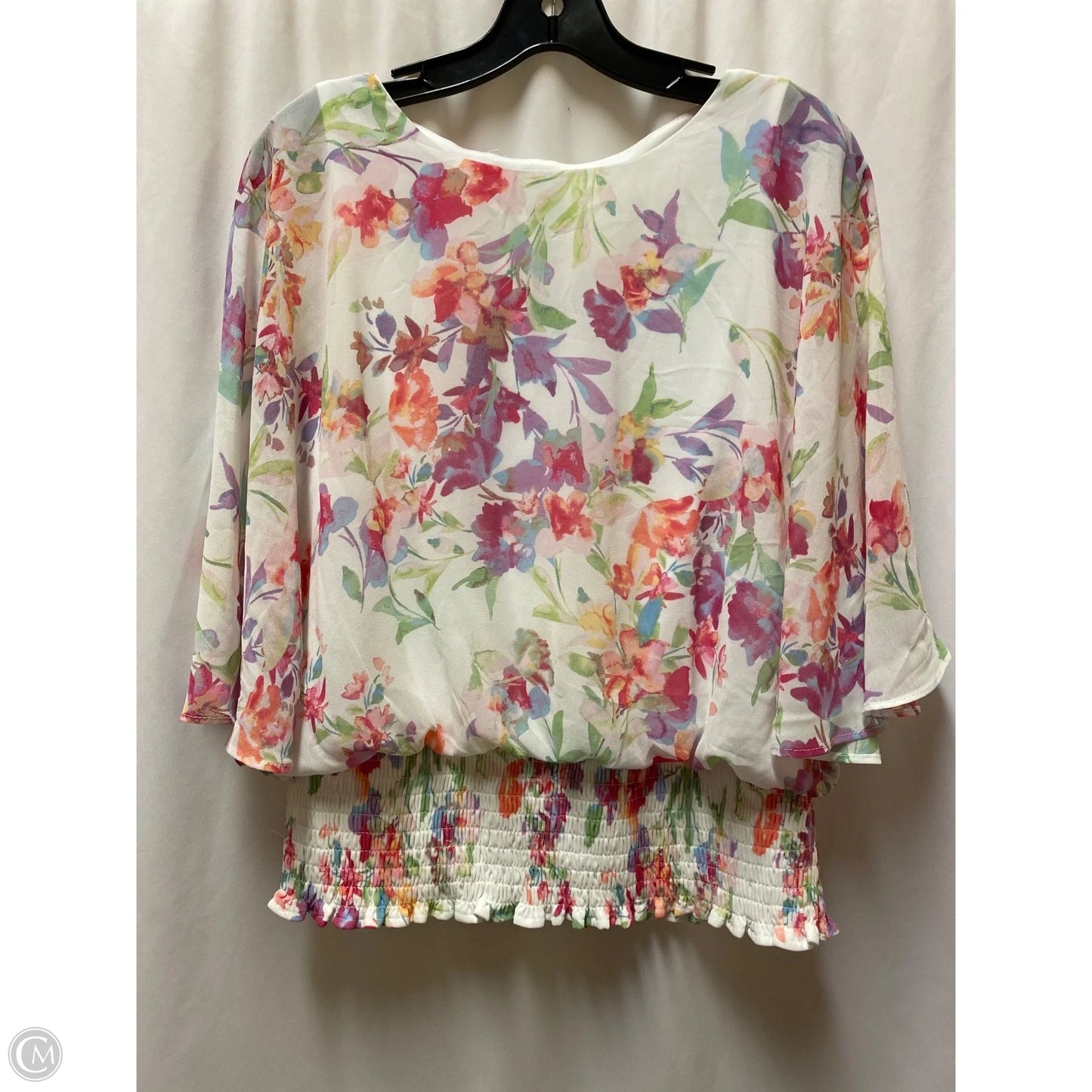 Top Short Sleeve By Chaus In White, Size: S