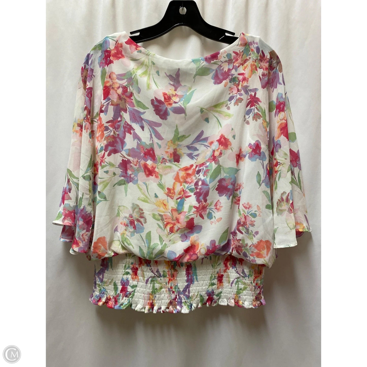 Top Short Sleeve By Chaus In White, Size: S