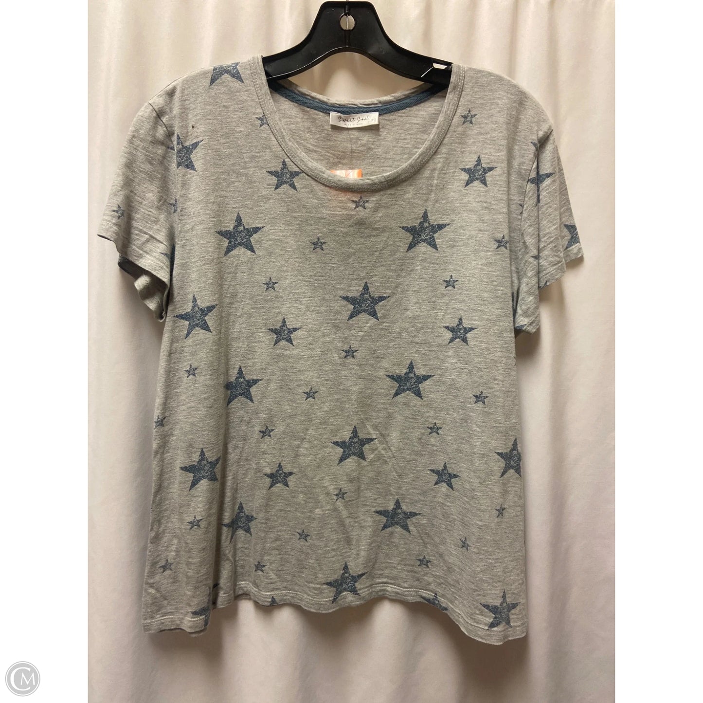 Top Short Sleeve By Clothes Mentor In Grey, Size: Xl