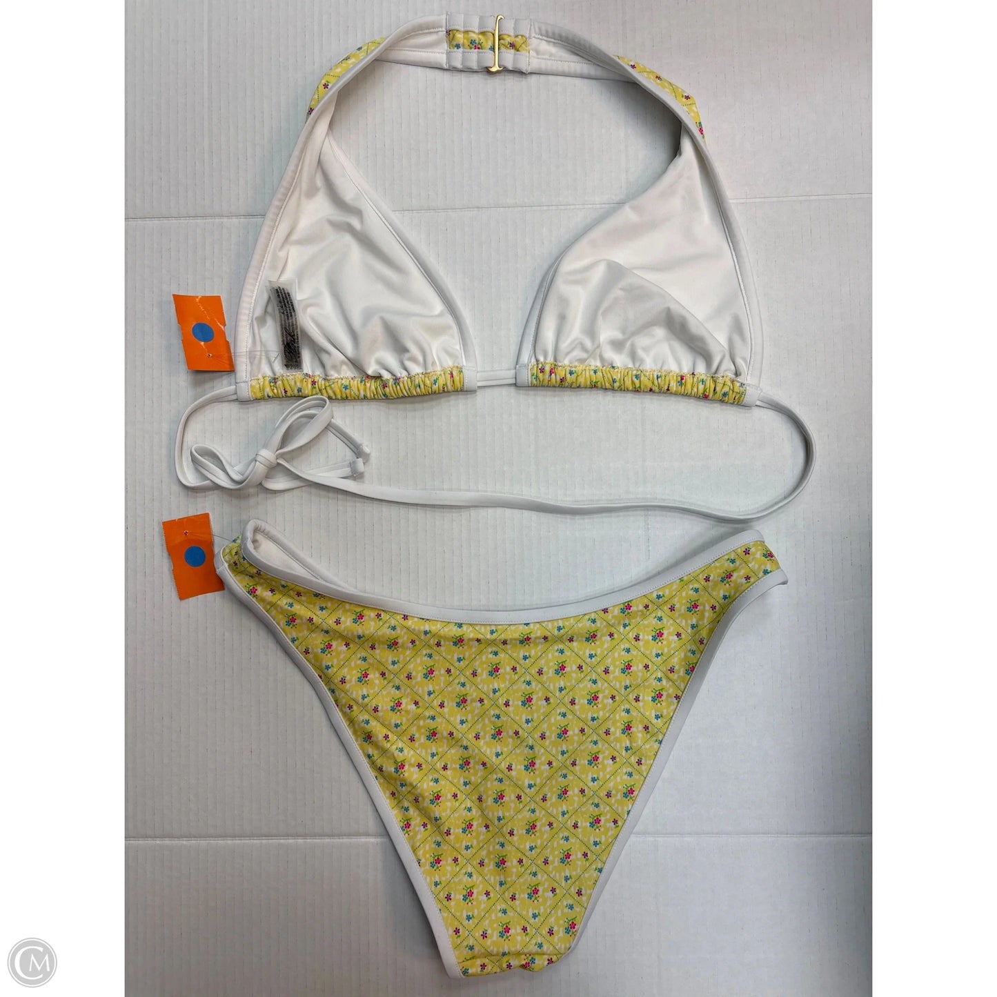 Swimsuit 2pc By Pink In Yellow, Size: L
