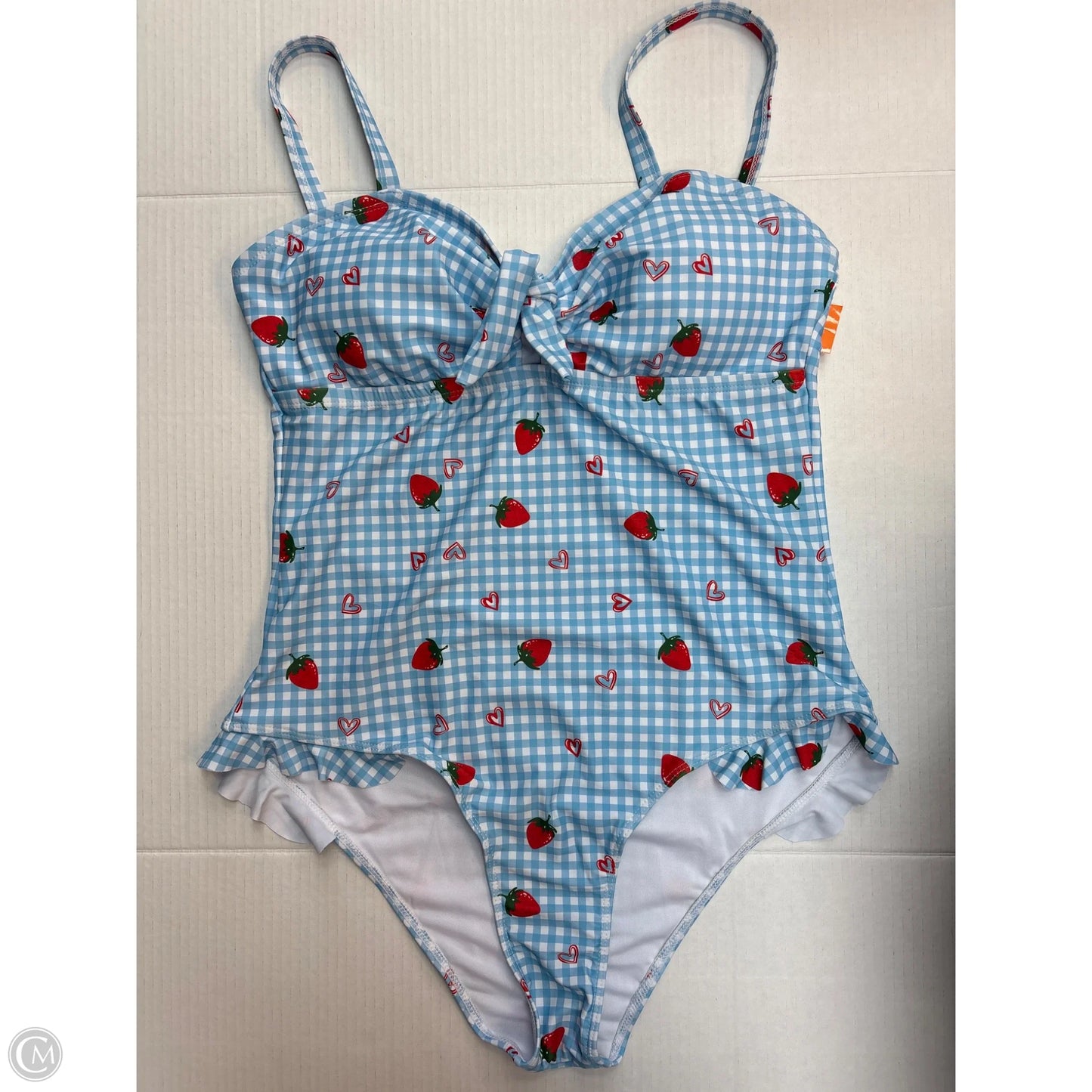 Swimsuit By Clothes Mentor In Blue, Size: 1x