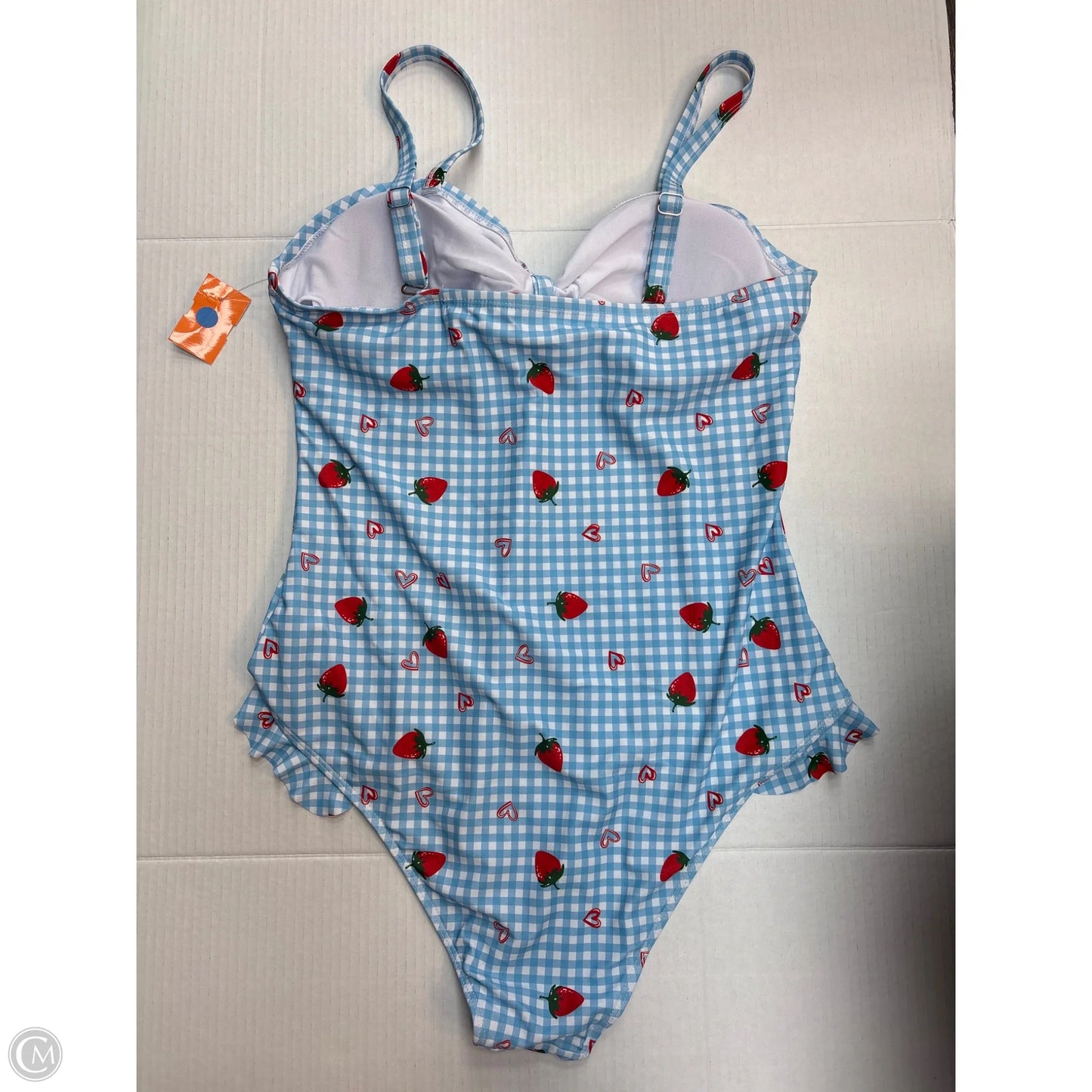 Swimsuit By Clothes Mentor In Blue, Size: 1x