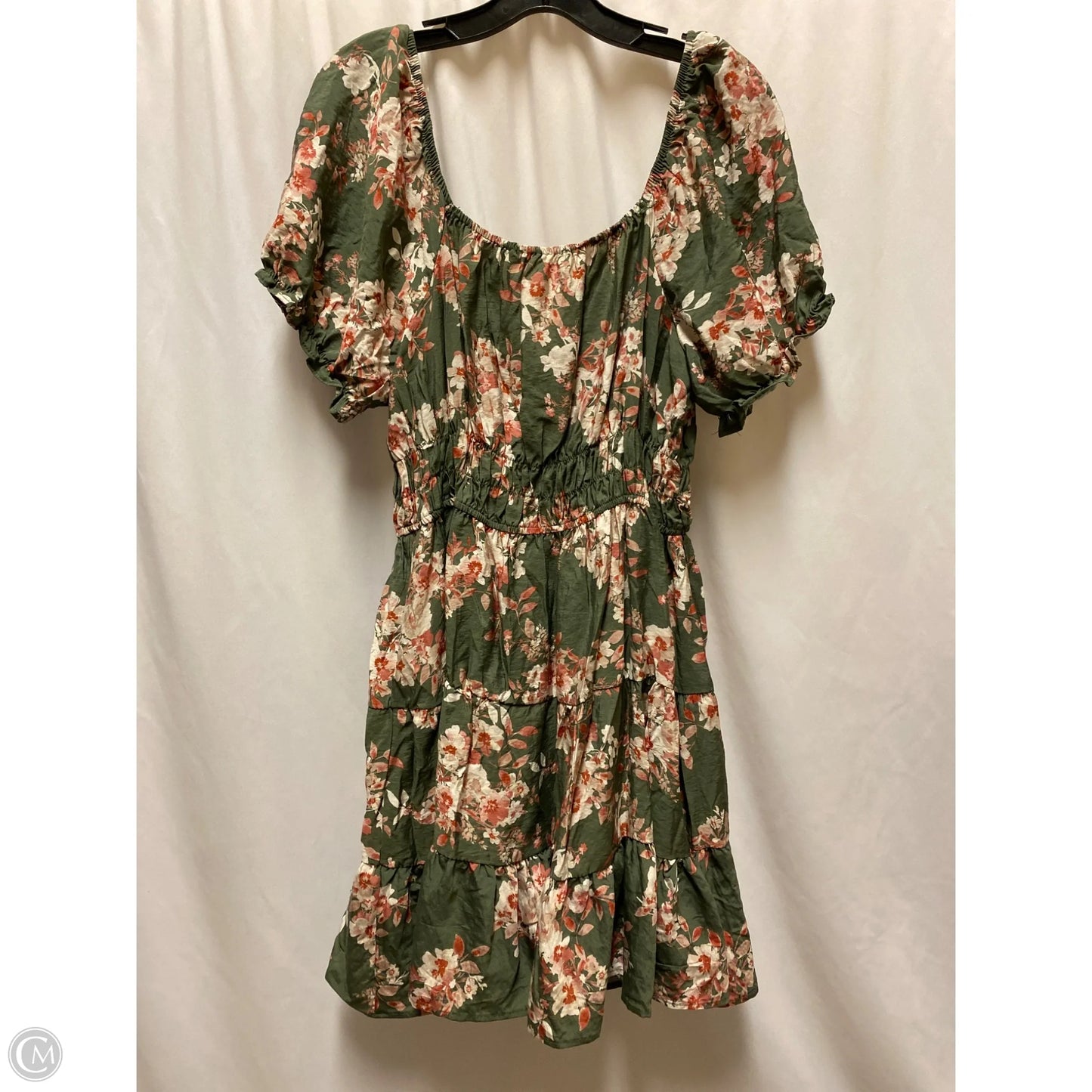 Dress Casual Midi By Liberty Love In Green, Size: 1x