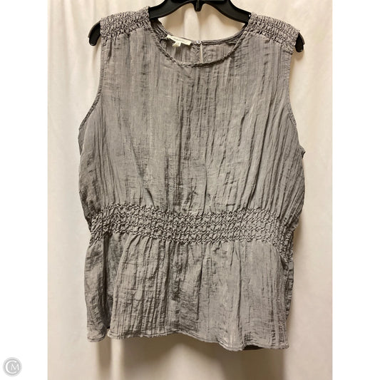 Top Sleeveless By Maurices In Grey, Size: Xl