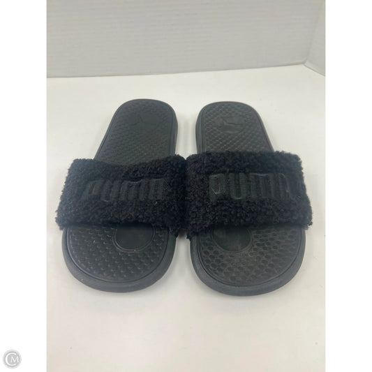 Sandals Flats By Puma In Black, Size: 8