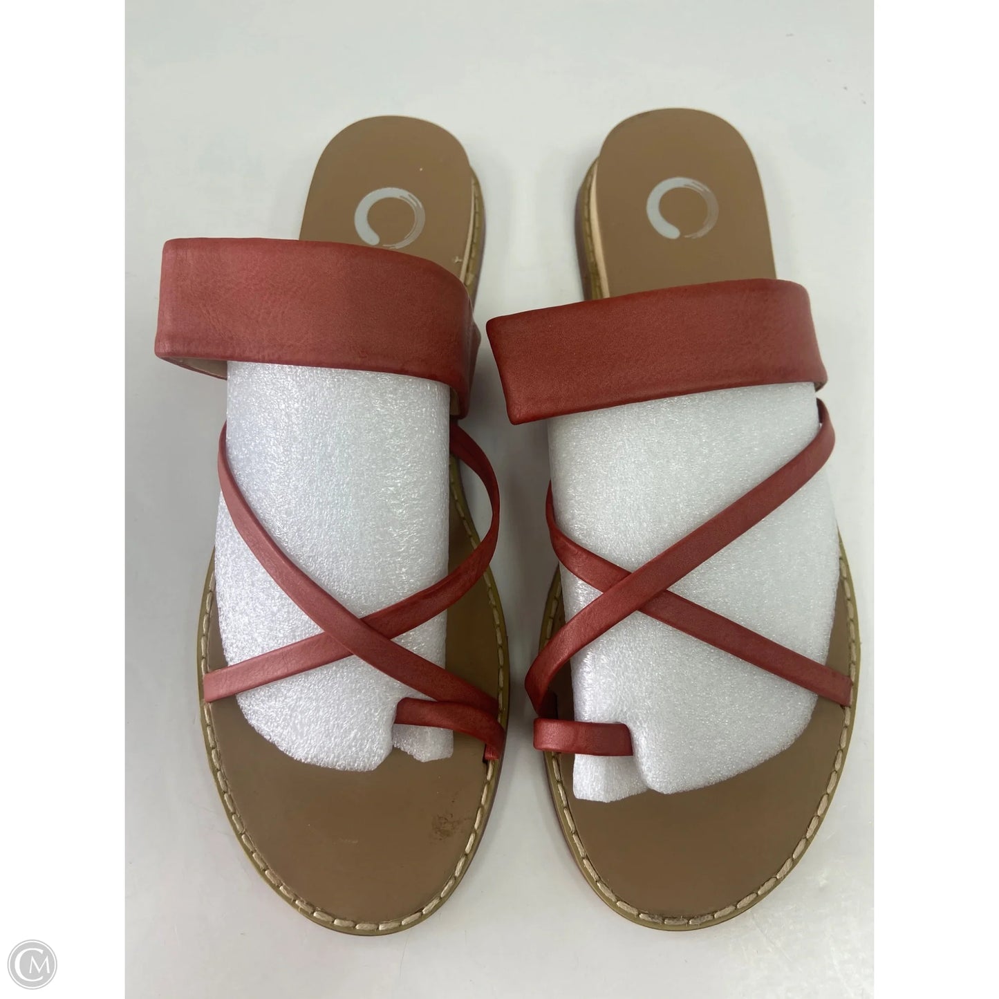 Sandals Heels Platform By Journee In Red, Size: 9