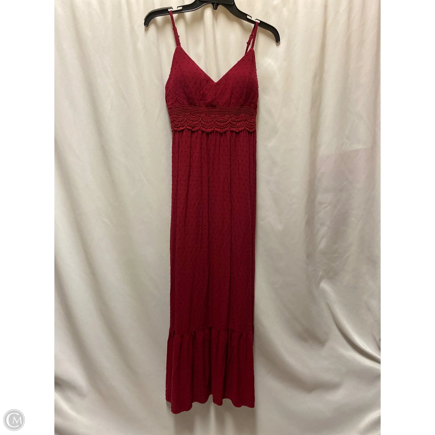 Dress Casual Maxi By Lily Rose In Maroon, Size: S