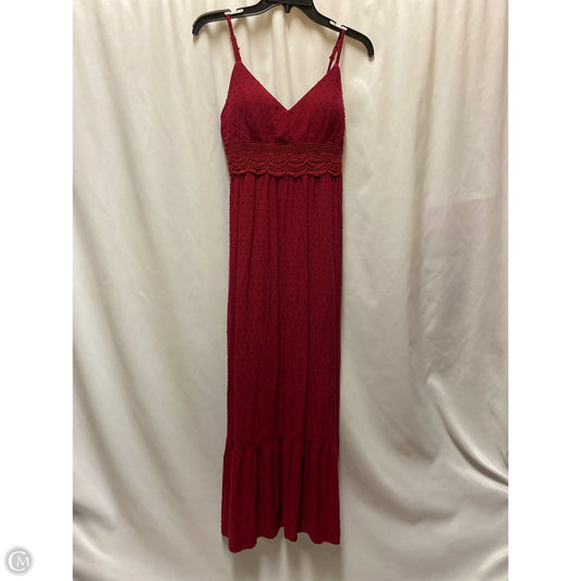 Dress Casual Maxi By Lily Rose In Maroon, Size: S