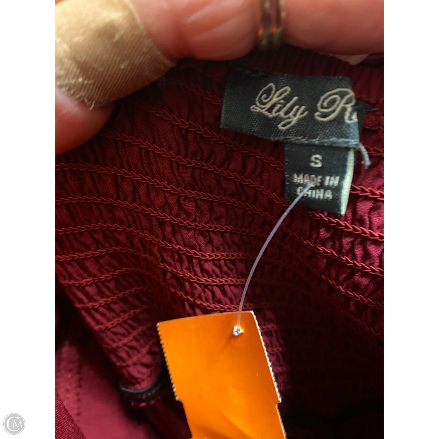 Dress Casual Maxi By Lily Rose In Maroon, Size: S
