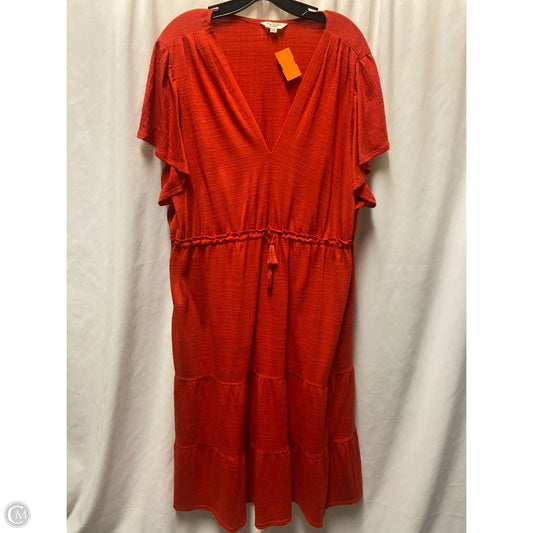Dress Casual Maxi By Max Studio In Red, Size: 3x