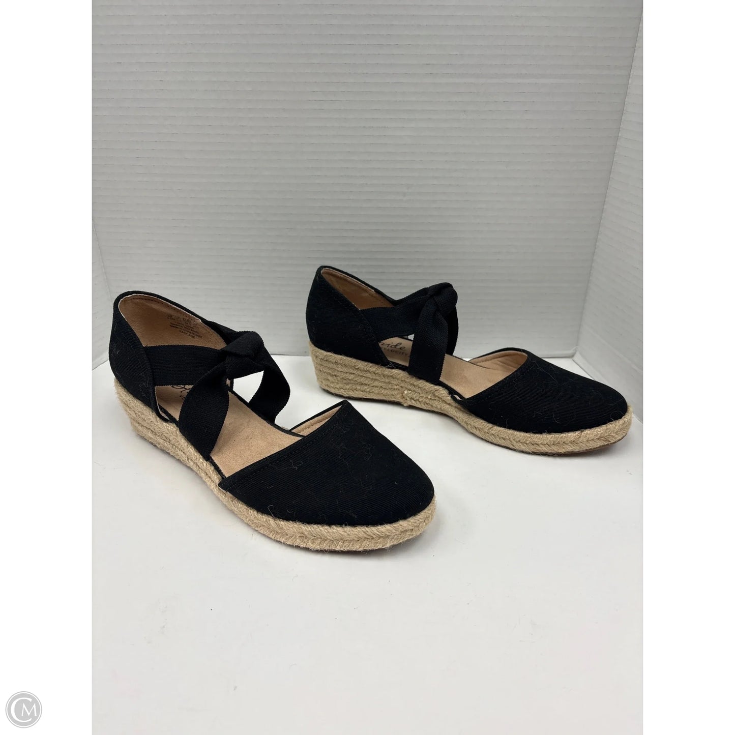 Shoes Heels Wedge By Life Stride In Black, Size: 9.5