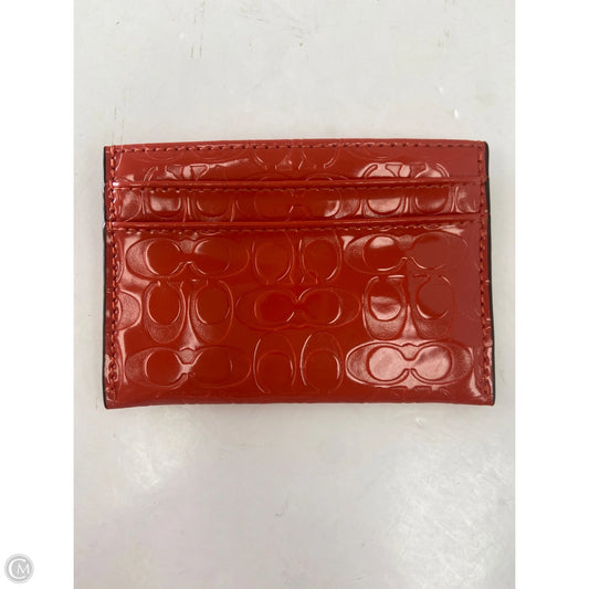 Wallet Designer By Coach, Size: Small