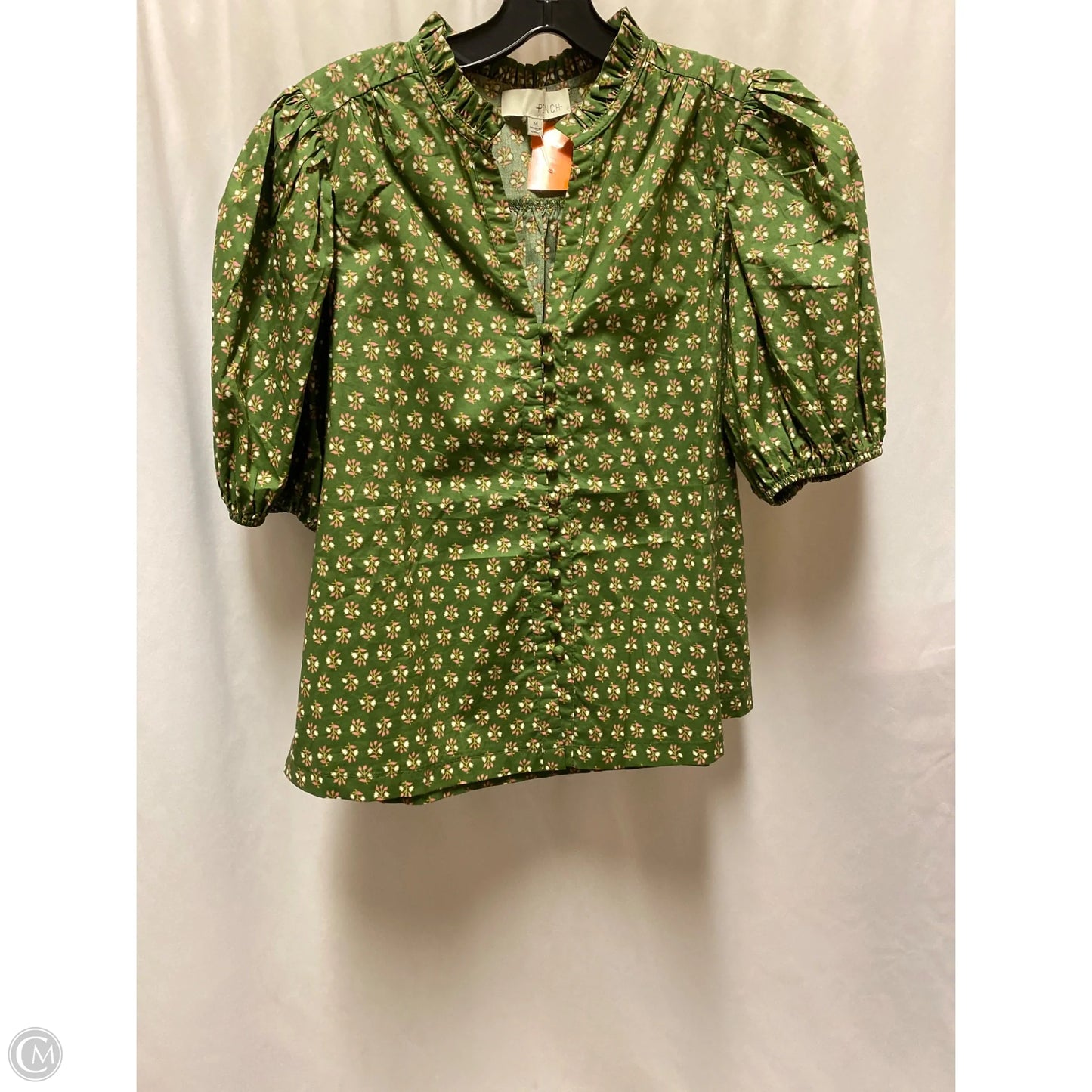 Top Short Sleeve By Pinch In Green, Size: M