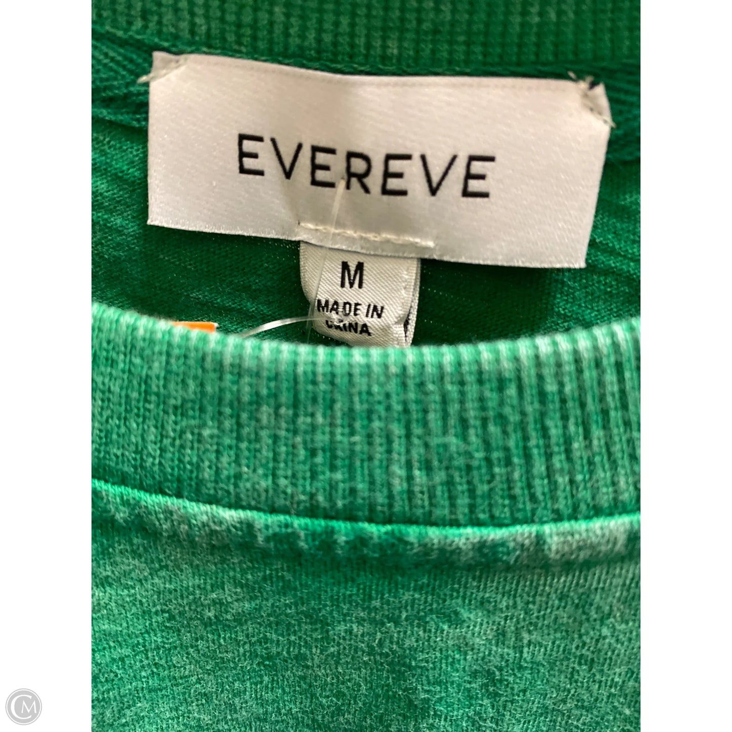 Top Short Sleeve By Evereve In Green, Size: M