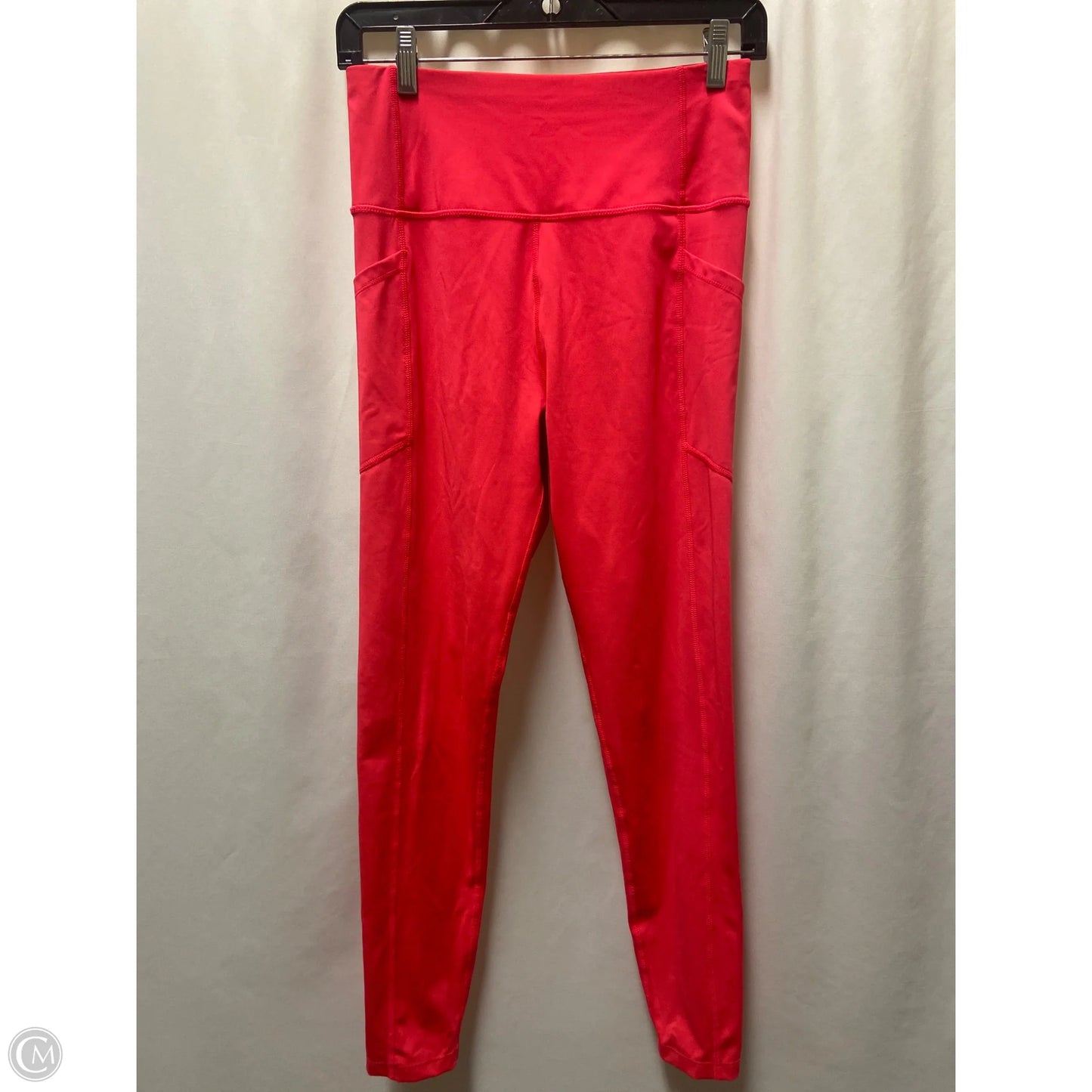 Athletic Leggings By Calvin Klein In Pink, Size: M