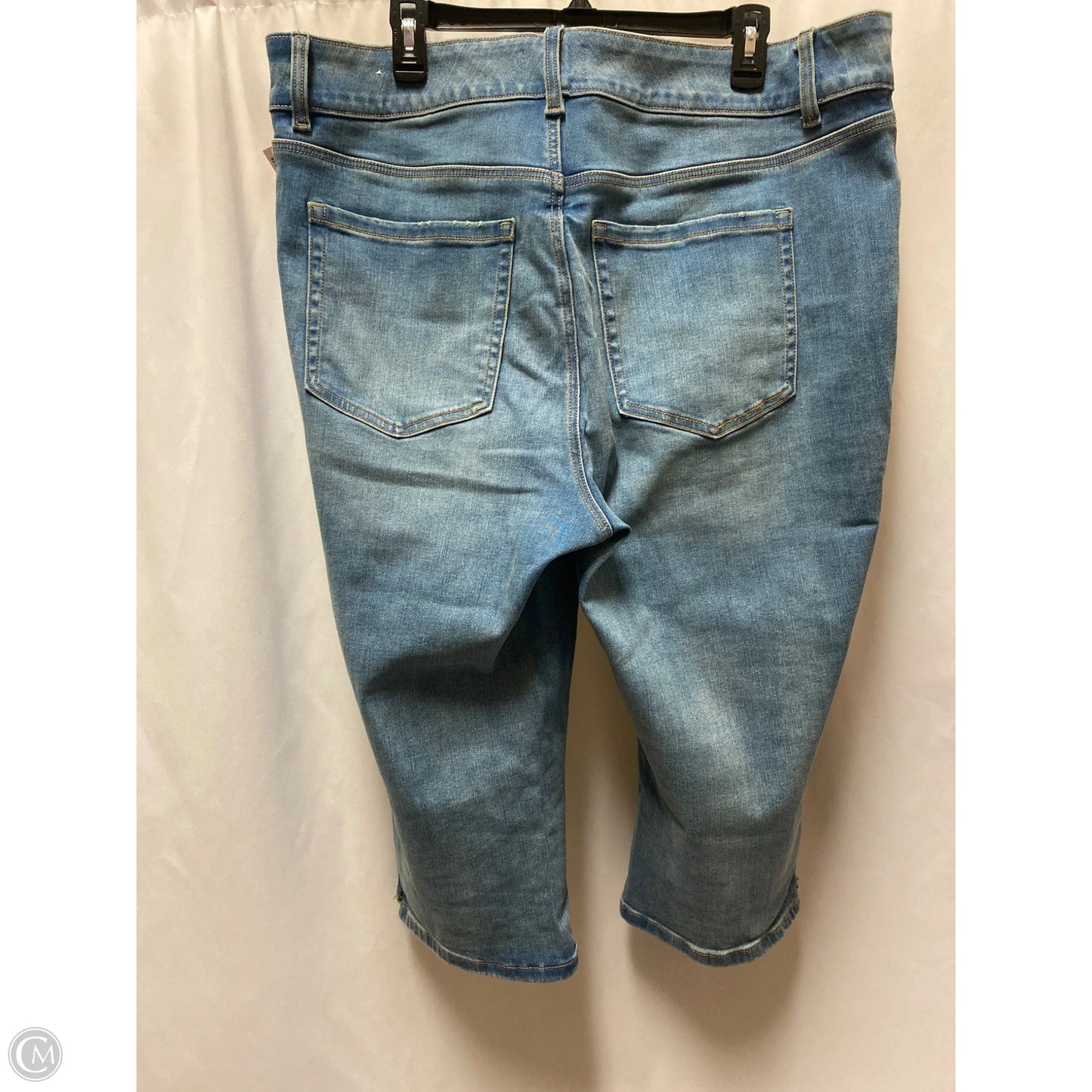 Capris By Lane Bryant In Blue Denim, Size: 20
