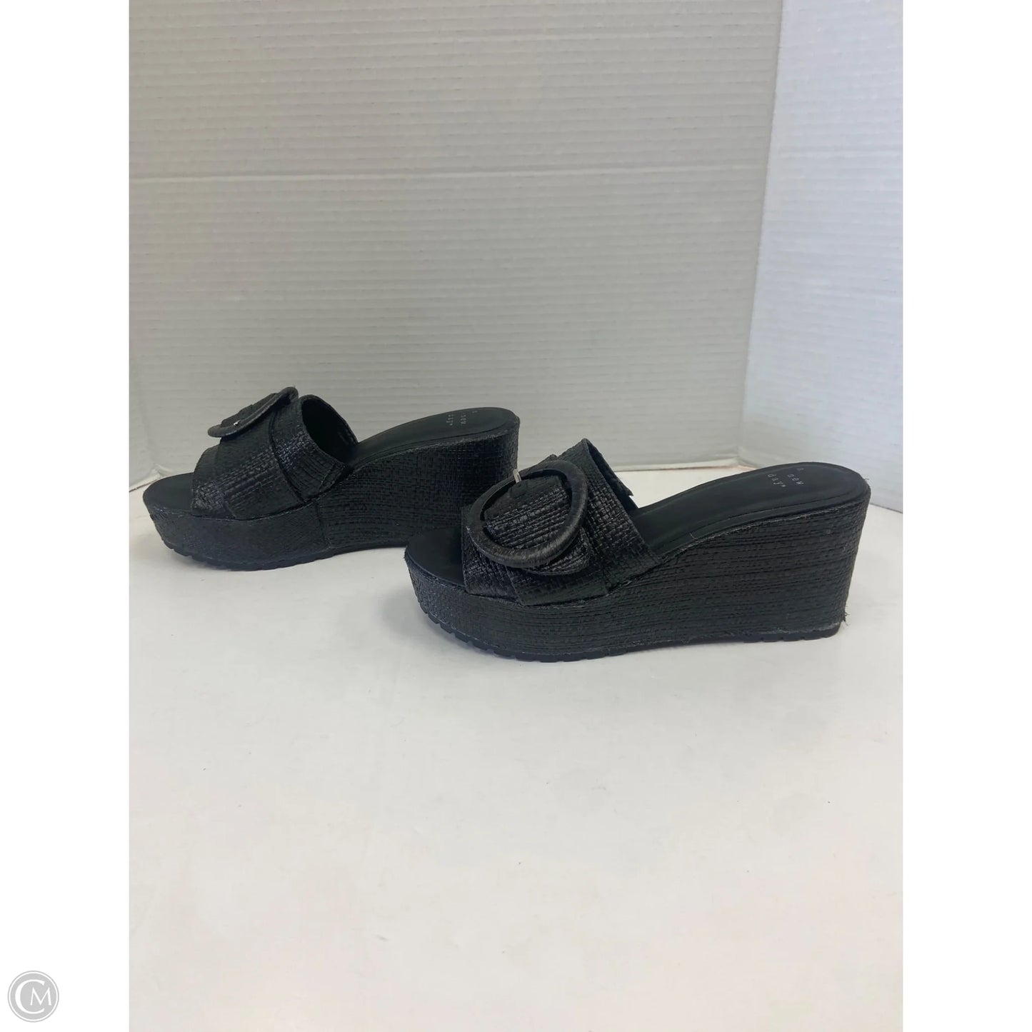 Shoes Heels Wedge By A New Day In Black, Size: 6
