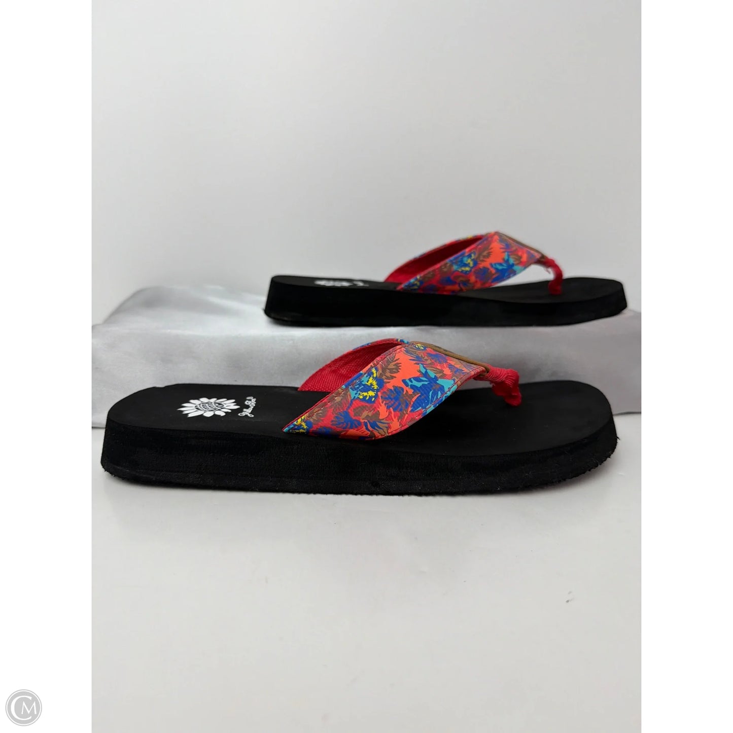 Sandals Flip Flops By Yellow Box In Peach, Size: 8