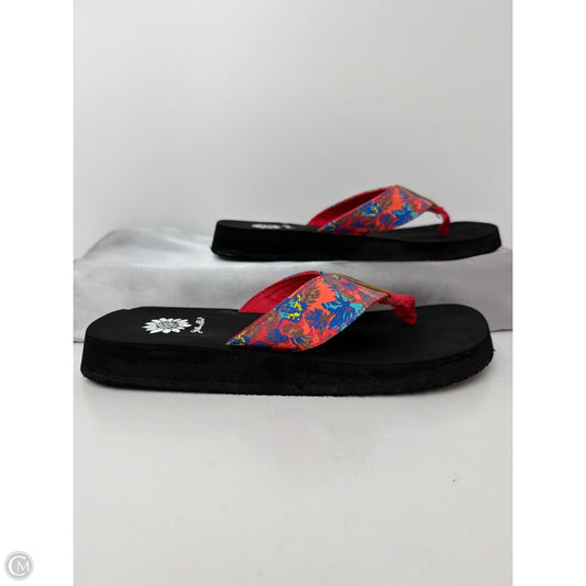 Sandals Flip Flops By Yellow Box In Peach, Size: 8
