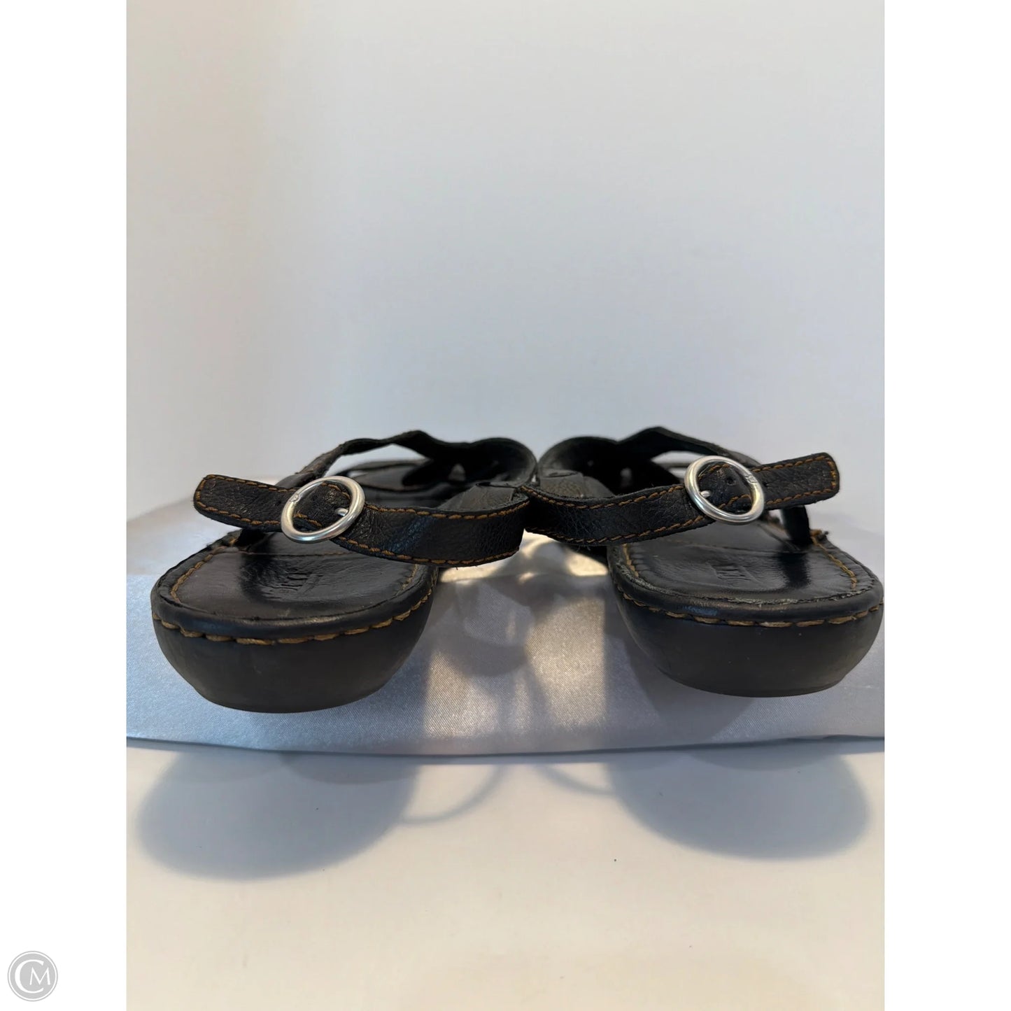 Sandals Flats By Born In Black, Size: 9
