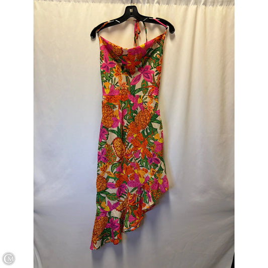 Dress Casual Maxi By Shein In Orange & Pink, Size: Xs
