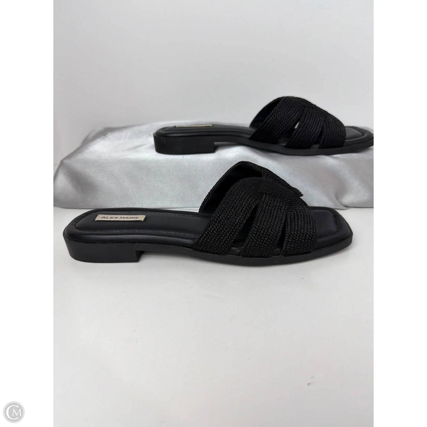 Sandals Flats By Alex Marie In Black, Size: 6.5