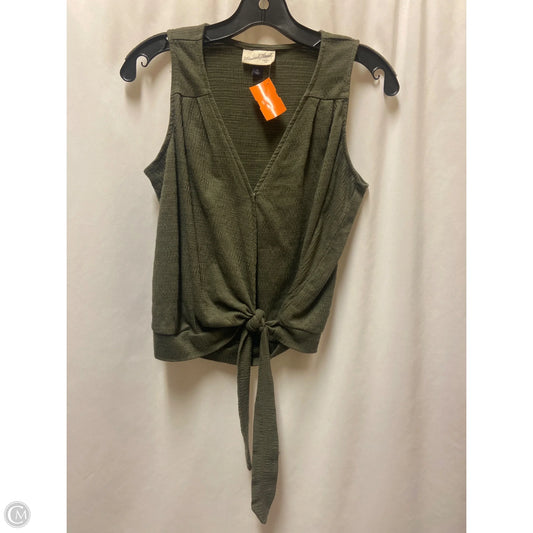 Top Sleeveless By Universal Thread In Green, Size: Xs