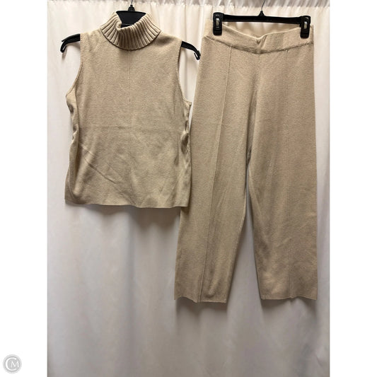 Pants Set 2pc By Marled In Taupe, Size: M