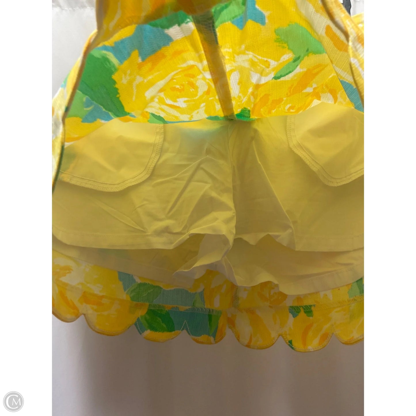 Skort Designer By Lilly Pulitzer In Yellow, Size: 2