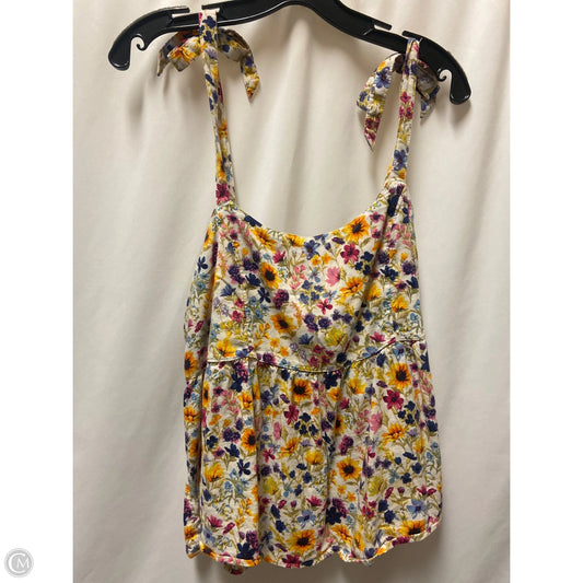 Top Sleeveless By Old Navy In Yellow, Size: L