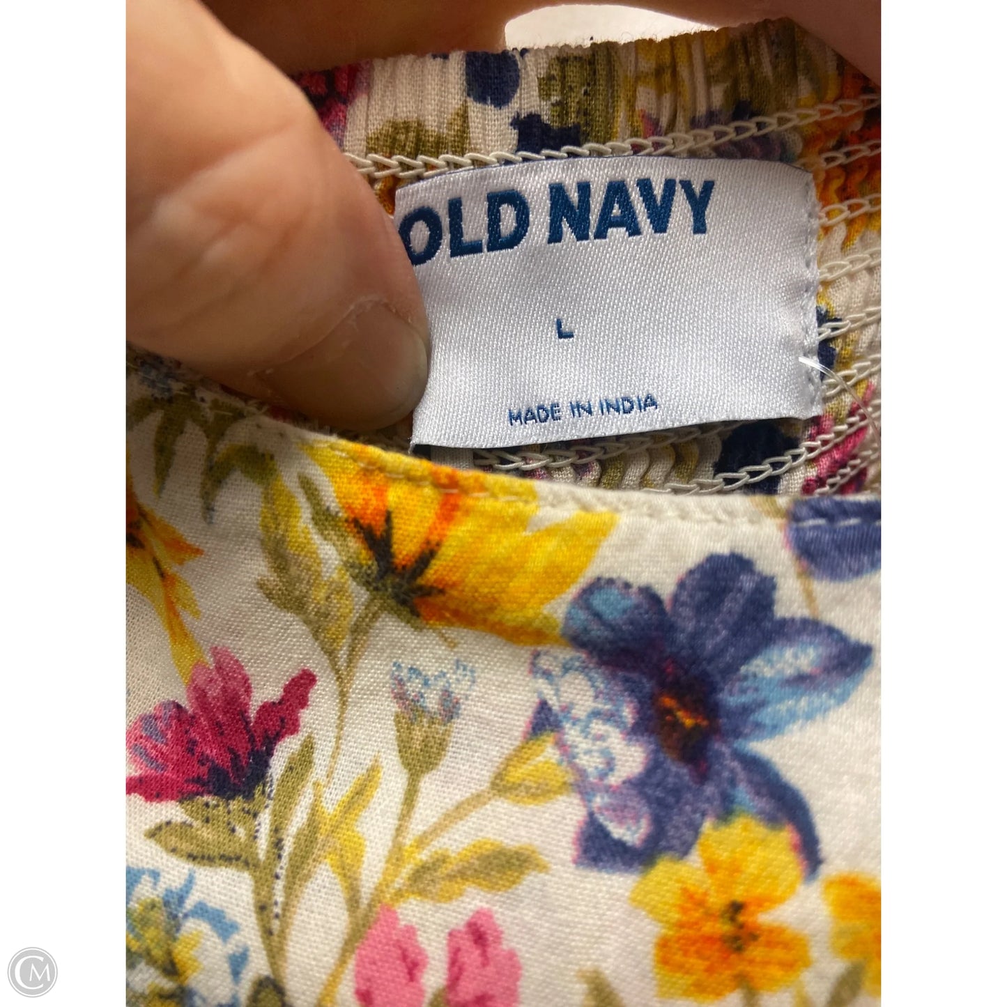 Top Sleeveless By Old Navy In Yellow, Size: L