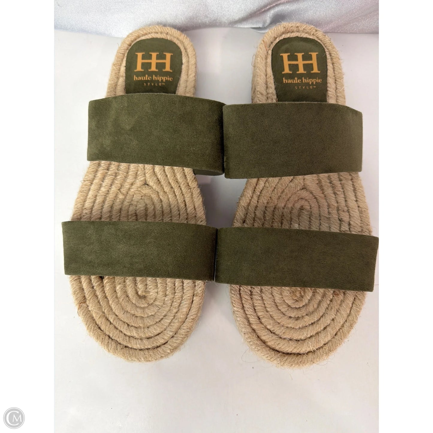 Sandals Flats By Haute Hippie In Green, Size: 8.5
