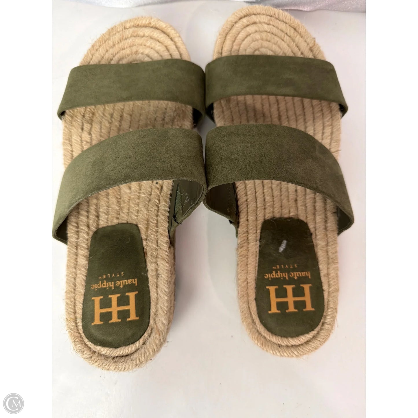 Sandals Flats By Haute Hippie In Green, Size: 8.5