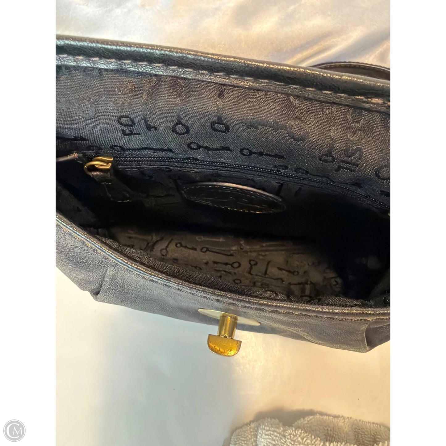 Crossbody Leather By Fossil, Size: Medium