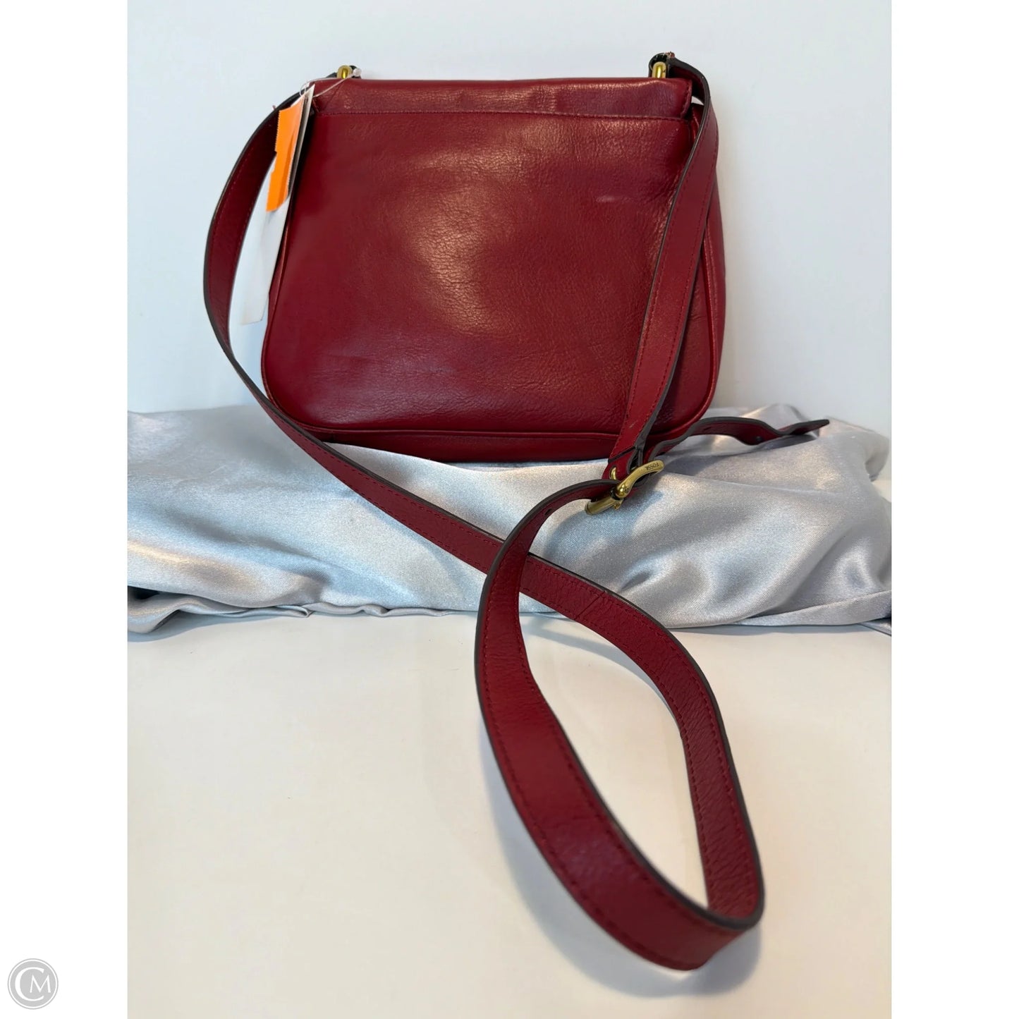 Crossbody Leather By Fossil, Size: Small