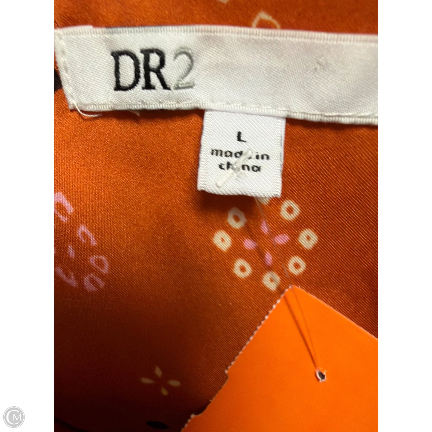 Top Long Sleeve By Dr2 In Orange, Size: L