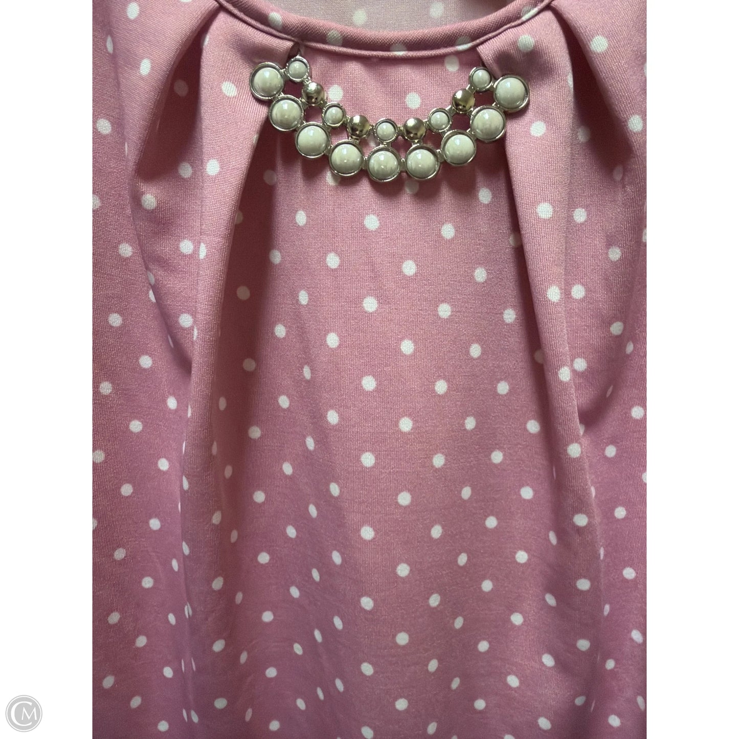 Top Sleeveless By Notations In Pink, Size: Xl