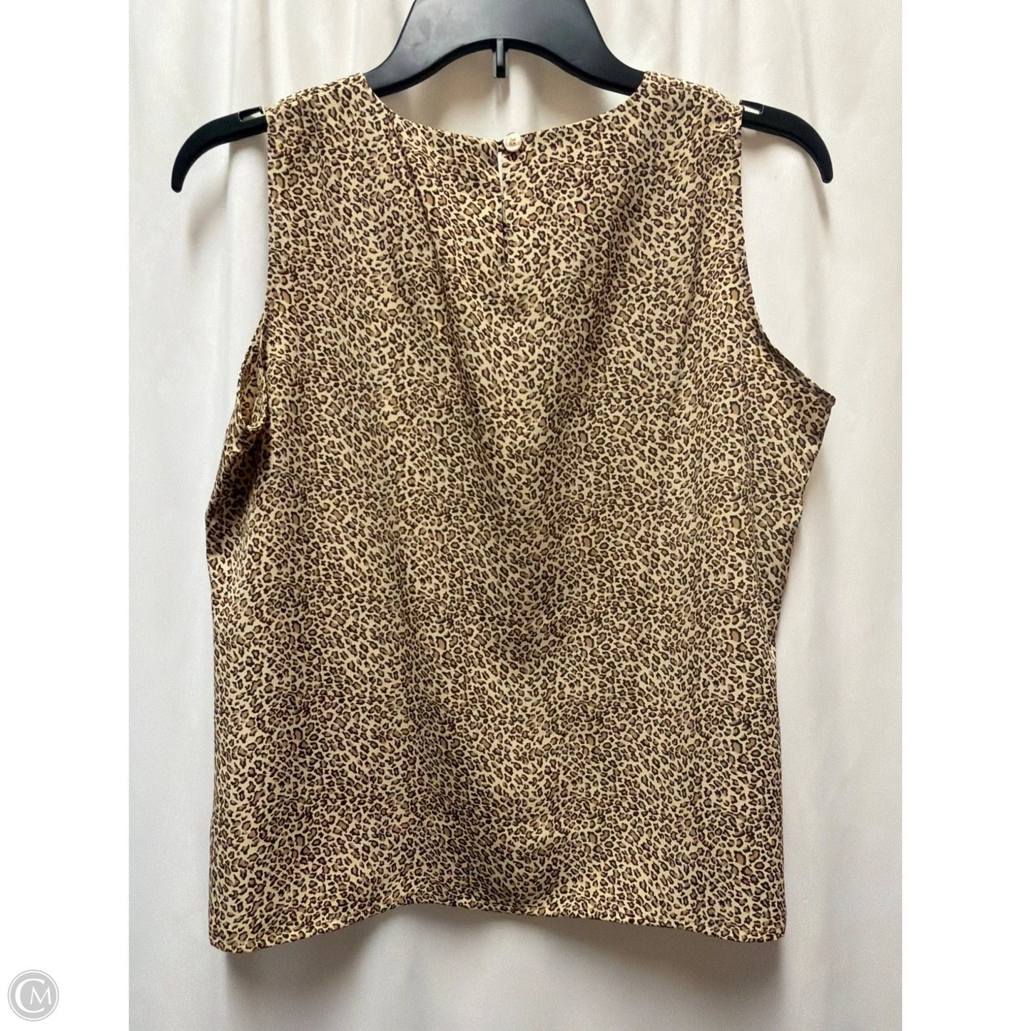 Top Sleeveless By Notations In Animal Print, Size: S