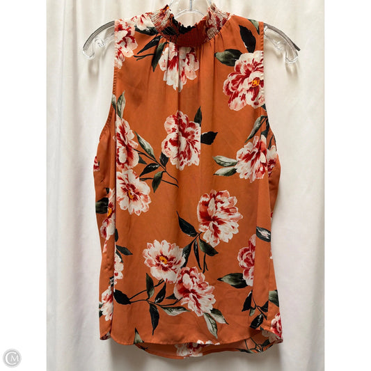 Top Sleeveless By Daniel Rainn In Peach, Size: L